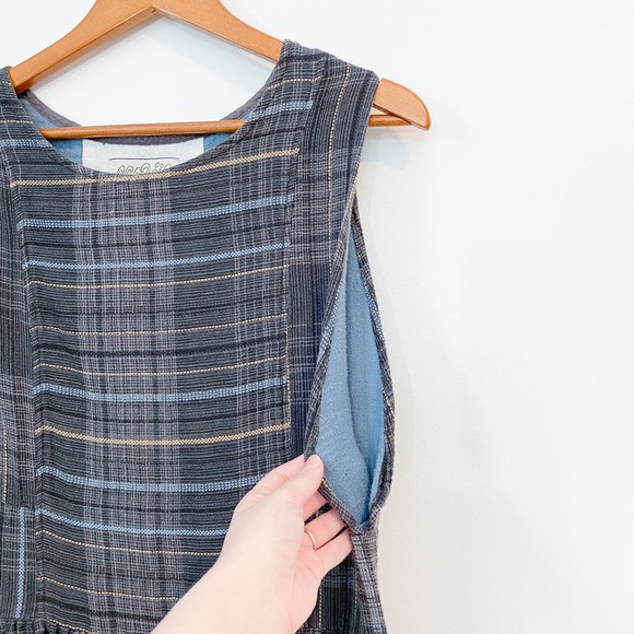 Ace & Jig Plaid Sleeveless Mini Dress - Picture 4 of 5